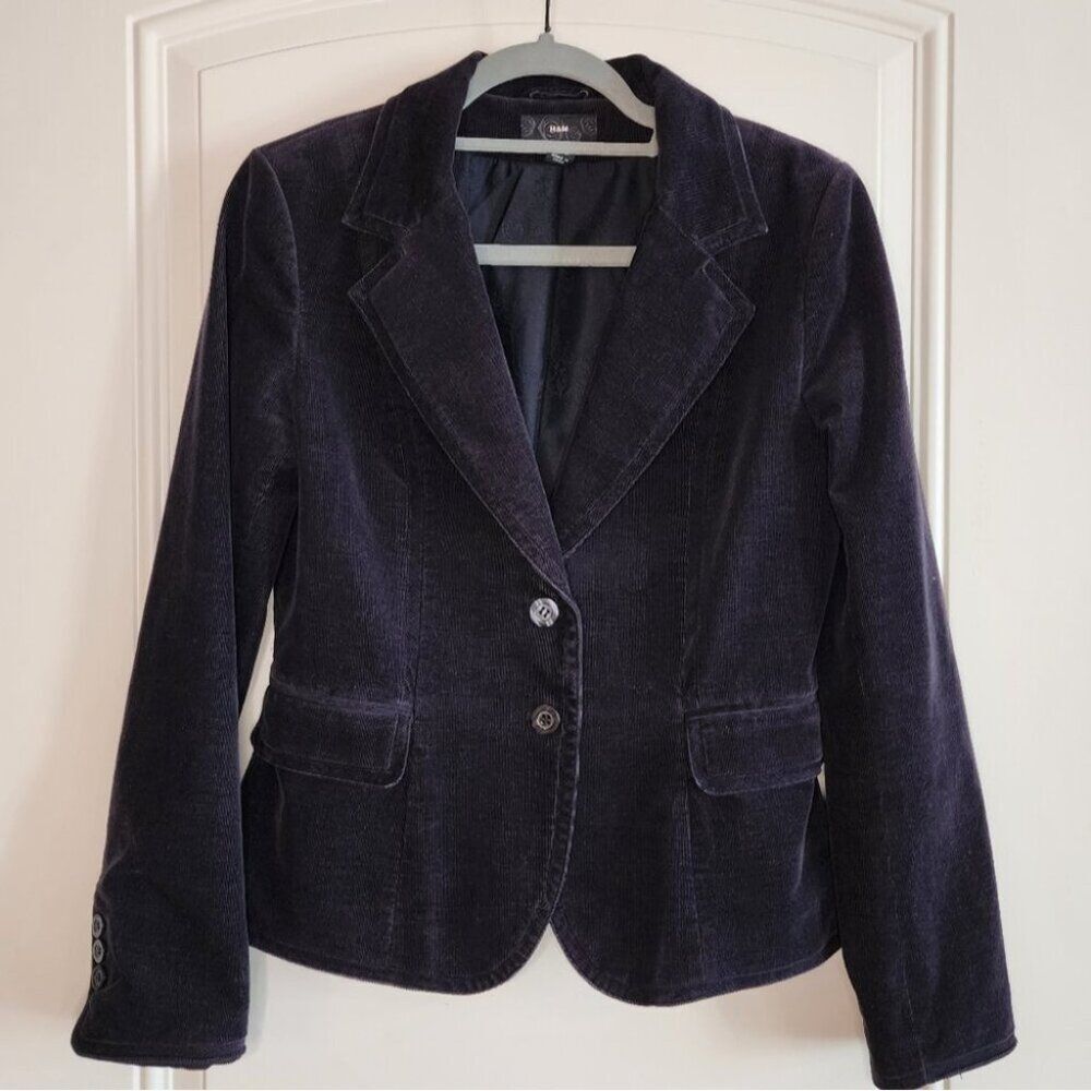 H&M vintage corduroy blazer 8 Medium Purple